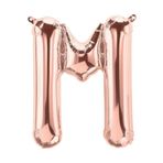 5DM M Harfi Harf Folyo Balon Rose Renk 40 Inc 100 cm