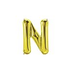 5DM N Harf Folyo Gold Renk Balon Küçük 35 Cm