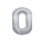 5DM O Harf Folyo Gümüş Balon Küçük 35 Cm