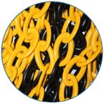 5DM Plastik Zincir 6mm x 25 Metre Sarı Siyah
