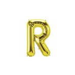 5DM R Harf Folyo Gold Renk Balon Küçük 35 Cm