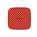 5DM Renkli Isıya Dayanıklı Yıkanılabilir Silikon Fırın ve Airfryer Kare Pişirme Matı 21,5 cm