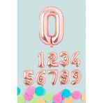 5DM Rose Gold Rakam Folyo Balon, 16 inç 40 cm, Sayı Balonları 5dmrkm16rose0