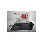 5DM Siyah Metal Damla Tabaklık Bulaşıklık Ece Metal Tabaklık 46 x 37 x 11,5 cm