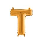 5DM T Harf Folyo Balon Gold 100 Cm