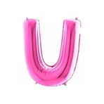 5DM U Harf Folyo Balon Fuşya 100cm