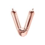 5DM V Harf Folyo Balon Gold Rose 76 Cm