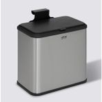 5Five Compact 5 L Dolap Askılı Çöp Kovası, Tezgah Kenarı Kullanım, Çıkarılabilir İç Kova, Paslanmaz Çelik - Inox