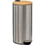 5five Simply Smart Bambu 30 L Paslanmaz Çelik Çöp Kovası