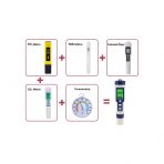 5İn1 Dijital Ph/Tds/Ec/Tuzluluk/Sıcaklık Metre Işıklı Test Cihazı Iletkenlik Kalem Model-5İn1 Tds Metre-A89