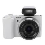 5K Dokunmatik Ekran Kamerası 5K Aynasız Dijital 3,2 inç Flip Dokunmatik Ekran 5x Optik Zoom 15x Hibrid Zoom WiFi Fotoğraf meraklıları Için Uzaktan Kumanda (WHITE)