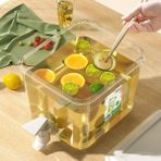 5l Su Sürahisi Plastik Soğuk Su Sürahisi Musluk Buzdolabı Soğuk Su Isıtıcısı Ev Içecek Limonata Içecek Dispenseri Büyük Kapasiteli Piknik Soğuk Şişe (Yurt Dışından) - Renkli - Water Pots
