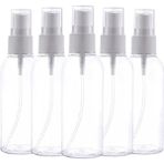 5'li 100 ml Boş Sprey Şişesi – Kolonya, Parfüm, Dezenfektan ve Temizlik Solüsyonları Için - Çok Renkli
