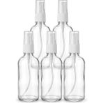 5'li Boş Sprey Şişe Seti (100 Ml) - Seyahat, Dezenfektan ve Kolonya Için Şeffaf Fısfıs Şiş