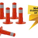 5`li Delinatör Set 30 x 8 cm, Esnek Duba
