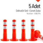 5`li Delinatör Set 45 x 8 cm%100 TPU, Esnek Duba