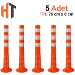 5'li Delinatör Seti 75 x 8 cm %100 Tpu, Esnek Duba