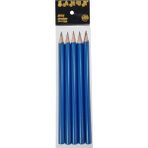 5'li Jumbo Kalın Hb Kurşun Kalem, Silgili, 0.7 Mm, Naturel, Üçgen, Okul Başlangıç Kalemi (Mavi) - 41 Delft Blue