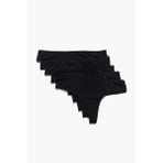 5'li Kadın String Külot - All Black