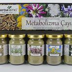 5’li Metabolizma Çayı/ Açlık Otu/ Cassia Angustifolia/ Biberiye Yaprağı/ Kuşdili/ Rosmarinus Officinalis/ Funda Yaprağı/ Süpürge Çalısı/ Karahindiba Bitkisi/ Mersin Yaprağı/ Murt Ağacı