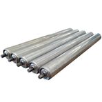 5'li Paket Ağır Hizmet Tipi Paslanmaz Çelik Konveyör Ruloları - 1" 1.2" 1.5" 2" Konveyör Bantları için Çap Değiştirme - Depolar ve Kendin Yap Projeleri için İdeal (32MM 950MM Uzunluk)