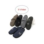 5'li Paket M Kışlık Terlik Ev Terliği Çeyiz Bohça Seti Misafir Terliği Çok Renkli