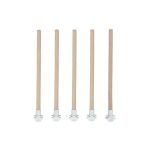 5'li Pürüzsüz Ahşap Kuş Tüneği - 25 cm