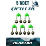 5'li Set Çiftli Plastik Zil Olta Zili Olta Kamışı Için Zil Fosfor Takılabilir Zil