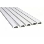 5’Li Set Led Kanal Profil Alüminyum 13X6mm 1 Metre Sıva Üstü İnce Kasa Opak Pleksi Difüzörlü Lineer Led Kanal Vitrin