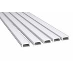 5’li Set LED Kanal Profil Alüminyum 13x6mm 2 Metre Sıva Üstü İnce Kasa Opak Pleksi Difüzörlü Lineer LED Kanal 2128