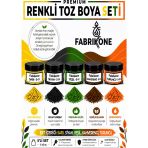 5'Li Set Premium Parafin Soya Wax Toz Mum Boyası Hobi Seti - 5 Cc (Sarı, Siyah, Yeşil, Kahverengi, Turuncu) Bkfab5srsykht5g