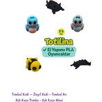 5li Set Tombul Kedi – Zayıf Kedi - Tombul Arı Aşk Kuşu Pembe - Aşk Kuşu Mavi