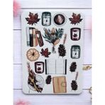 5'li Vintage Sticker Planner Ajanda Bullet Journal Için Uygun Set - Kuşe
