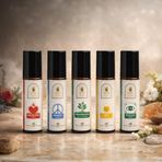 5’li Yağ Bazlı Parfüm Roll-On Seti, 10 ml x 5, Alkol İçermeyen, Vegan, Doğal İçerikli