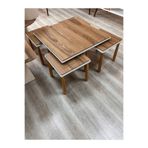 5'li Zigon Sehpa Seti-Modern Krem Renk Orta Sehpa Takımı 386413841