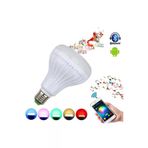 5M Led Bluetooth Ampul Hoparlör Ve Renk Seçeneği 12W Kumandalı Rgb