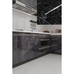 5METRE x 60 cm Mermer Desenli Yapışkanlı Folyo-Mutfak, Banyo ve Mobilya Duvar Kağıdı Yenileme Için Kolay Uygulama - 60 x 500 cm - Siyah