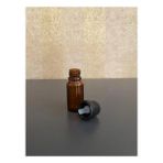 5ml Kahvrengi Şişe, Içten Damlalıklı Kapak, 24 Adet Siyah Damlatmalı Kapak, Esans Şişesi, Boş Şişe, Aroma Şişesi