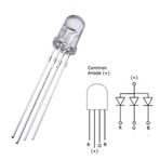 5mm Rgb Led Ortak Anot 4 Pin Multicolor Diyot Işık Lamba Light