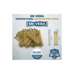5NVERA 100'lü Beton Çivisi Ekonomik Seti | 2x30 mm + 3x30 mm Karışık Paket | Duvar ve Beton Uyumlu Çelik Çivi