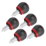 5pcs Dayanıklı 50x45mm Fitness Pop Çekme Pimi Düğmesi Salınım Sentetik Karton Saplama Egzersiz Ekipmanları, Ev Salonu İçin Mükemmel (siyah kırmızı)