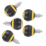 5pcs Dayanıklı 50x45mm Fitness Pop Çekme Pimi Düğmesi Salınım Sentetik Karton Saplama Egzersiz Ekipmanları, Ev Salonu İçin Mükemmel (Siyah Sarı)