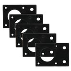 5pcs Motor Montaj Plakası Alüminyum Step Motor, Standart Boyut 42x60mm, Kalın 2.5mm, Yazıcı Için çoklu Delikli Kolay Montaj Yedek parçaları, NEMA Için Kullanılan 17 42