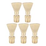 5pcs pirinç Fan şeklindeki çeşme Nozul, su çeşmesi Nozul çeşme yönü Jet Fan şeklindeki su Sprinkler çeşme kafaları Sprinkler Sprey kafaları Bahçe Gölet Avlu Alışverişi
