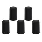 5pcs Taşınabilir Siyah Viyolonsel Kauçuk Uç Koruyucu Müzik Aletleri Aksesuar, Dayanıklı, Renksiz, Taşınması Kolay, Pürüzsüz Çello Oynama Için