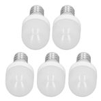 5pcs Tavan Fan Lambaları E12 İplik Ampulleri LED Beyaz Işık Yumuşak 1.5W 75lm Uzun Yaşam Için PC Malzemesi (Sıcak ışık)