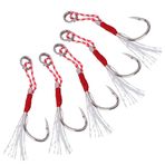 5pcs Yüksek Mukavemetli Metal Görev Balıkçılık Dikenli Kancalar Balık aksesuarı 14# Balıkçılık Kancaları Metal Kancaları H Sunumları T (12# Demir Plaka Kancası)