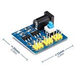 5V 3.3V - 2 Çıkışlı Voltaj Düşürücü Güç Kaynağı Modülü Giriş 12V