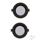5W Smd Led Plastik Spot Siyah 3200K Sarı Işık 2 Adet
