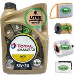 5W30 Partikül Yağ + Filtre Ful Set Peugeot 301 1.6 Dizel Tek Ebat